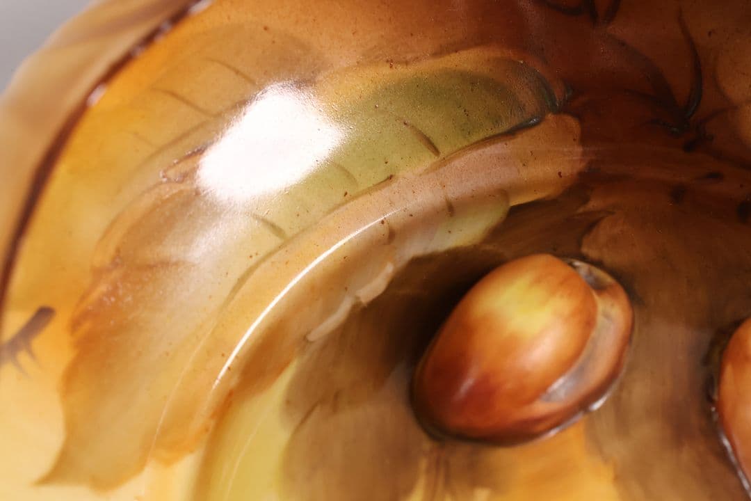 CM291】オールドノリタケ 鉢 皿 19cm 1918年 ナッツ 陶磁器 ナッツ皿