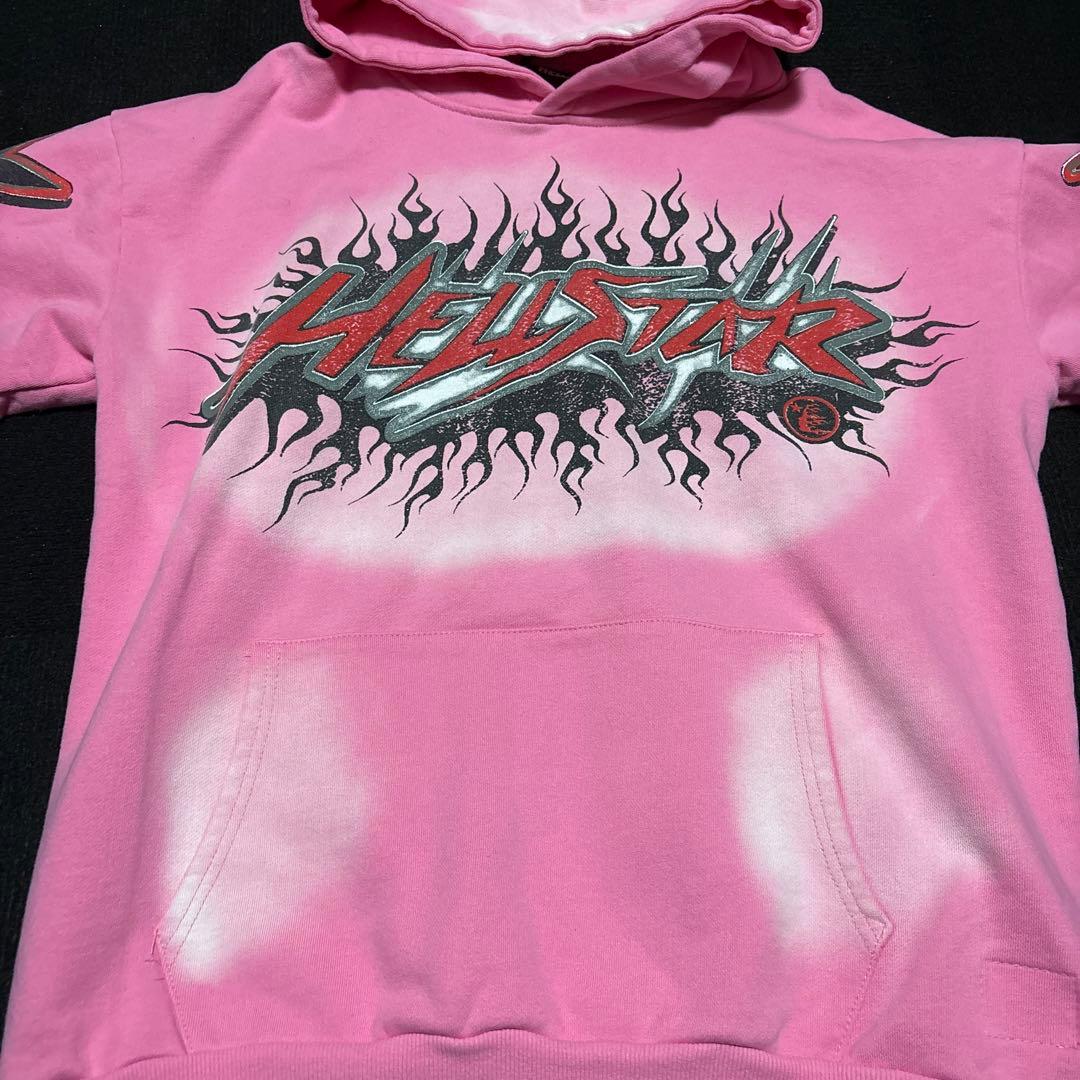 HELLSTAR pink hoodie パーカー