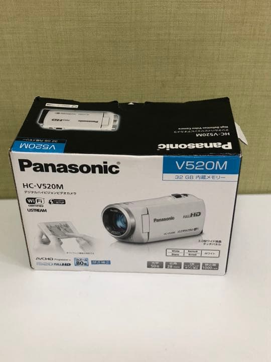 Panasonic HC-V520M ホワイト デジタルハイビジョンビデオカメラ