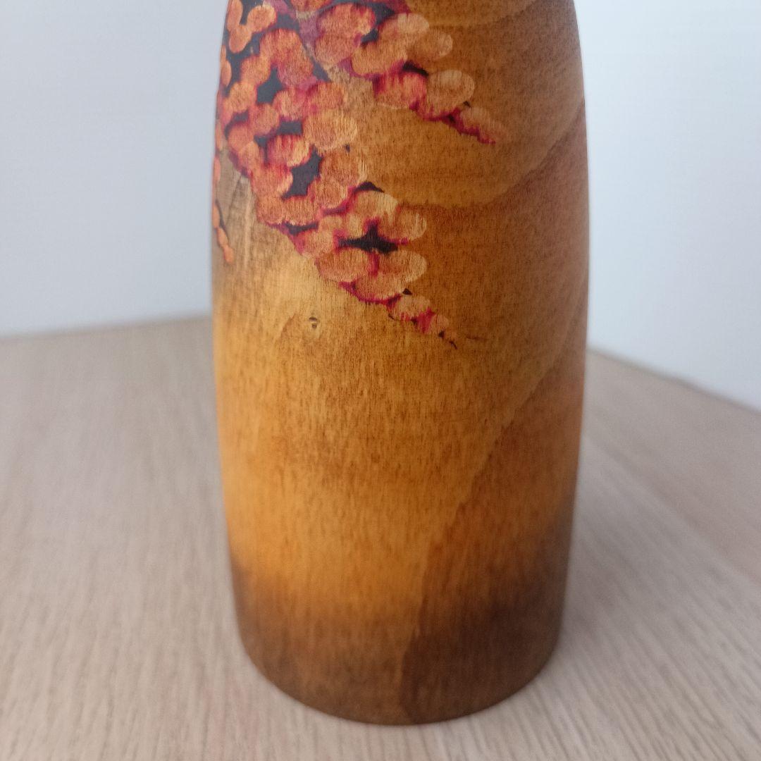 ①渡辺正雄 彩秋 約24cm 創作こけし 伝統工芸 内閣総理大臣賞受賞