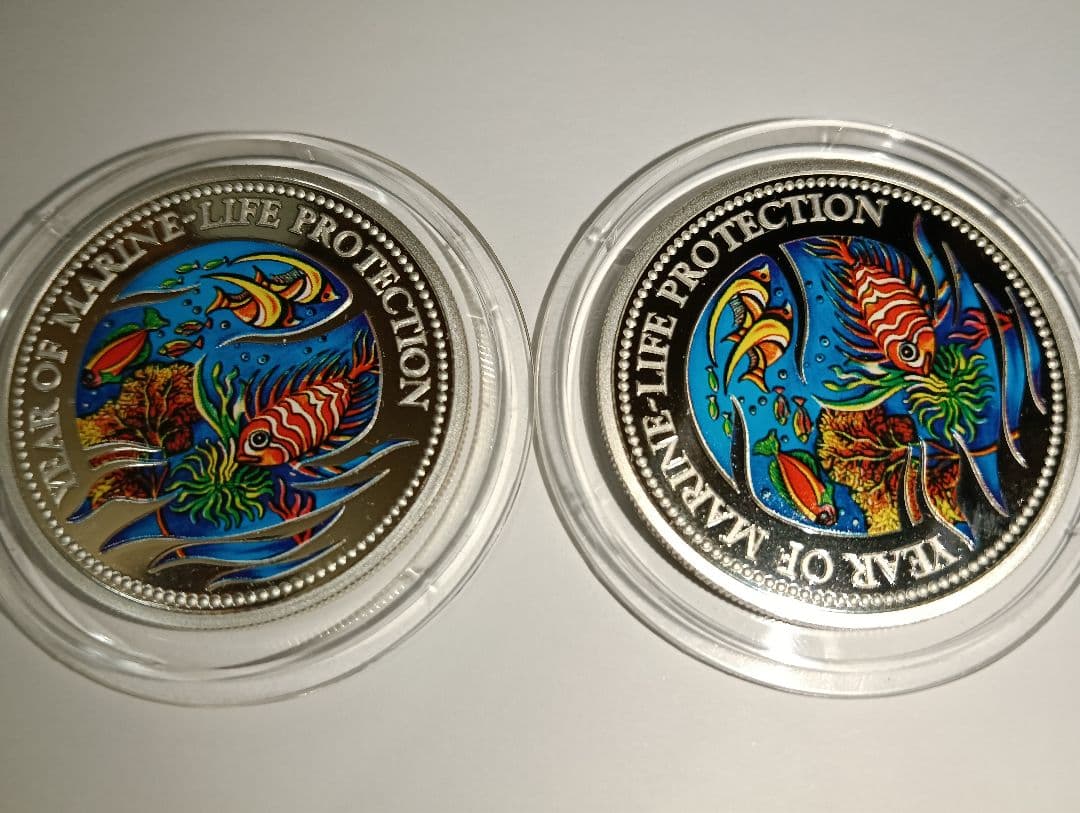 ☆掘出し物！☆パラオ共和国発行銀貨（Marine ifu Protection）