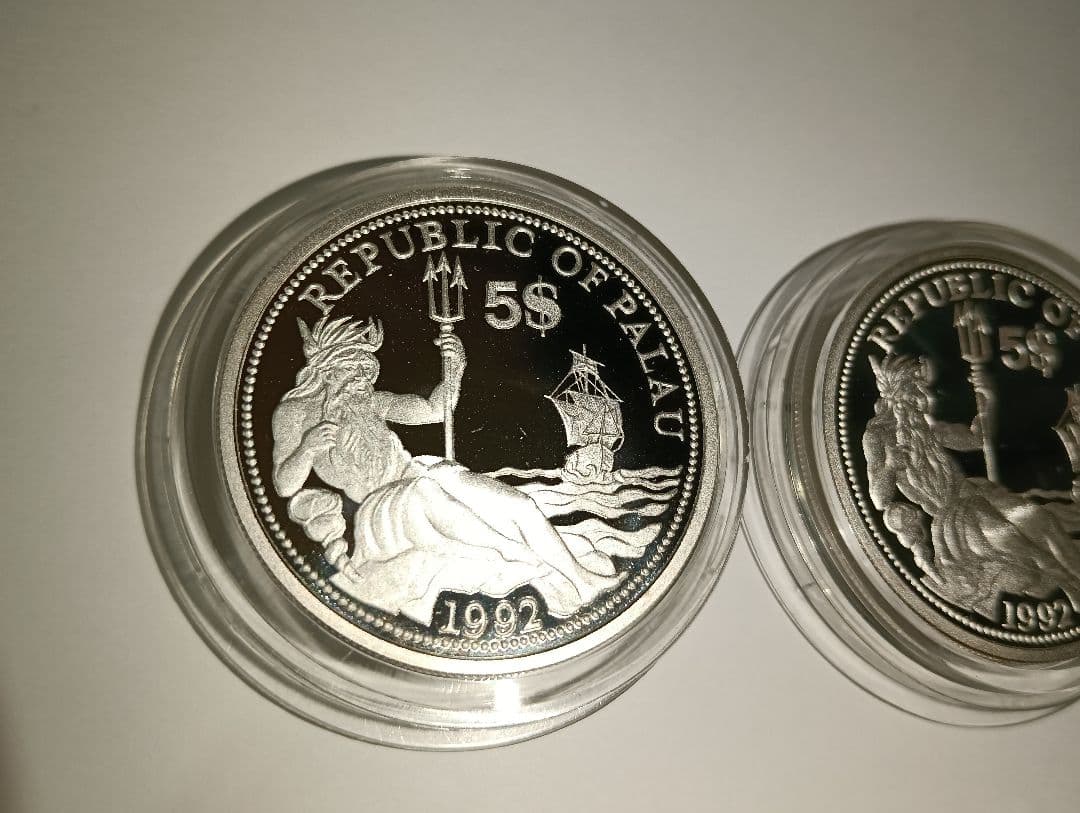 ☆掘出し物！☆パラオ共和国発行銀貨（Marine ifu Protection）