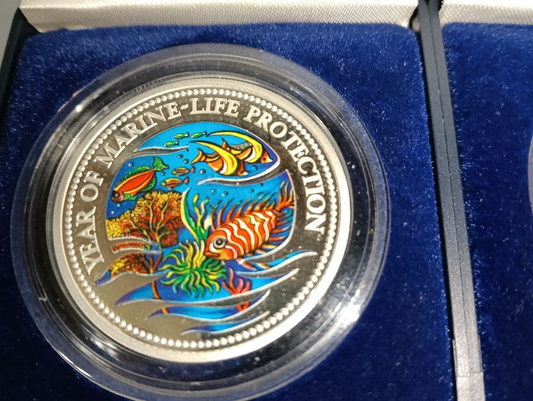 ☆掘出し物！☆パラオ共和国発行銀貨（Marine ifu Protection）