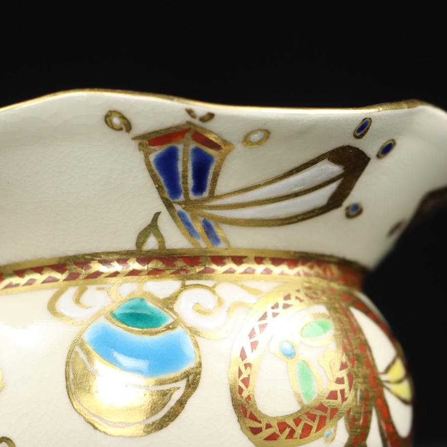 Y3030-2 茶道具 宮川香林 宝尽 袋形薄器 共箱 GGG