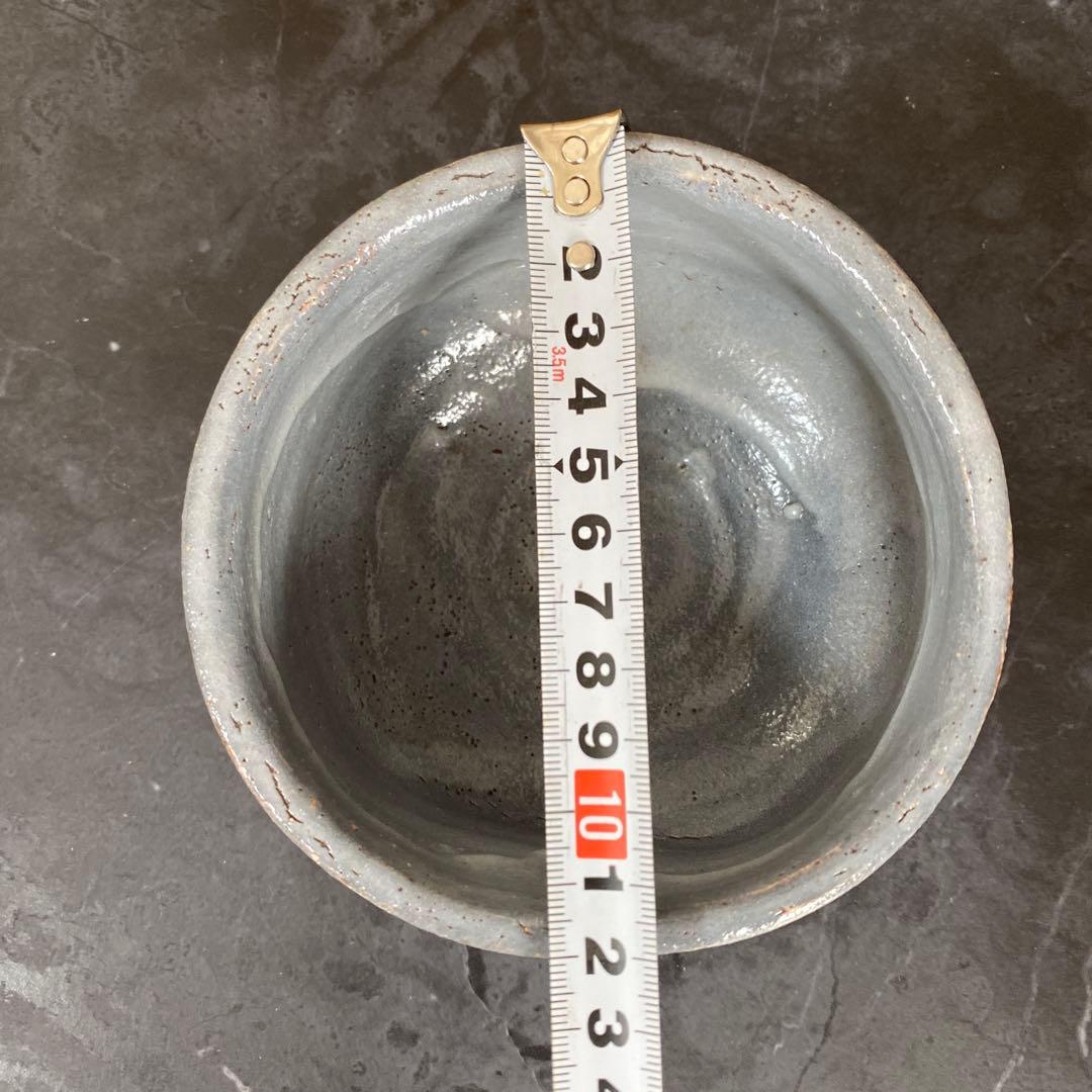 茶碗 鼠志野 志野 茶碗『野中春清 造』共箱 茶道具