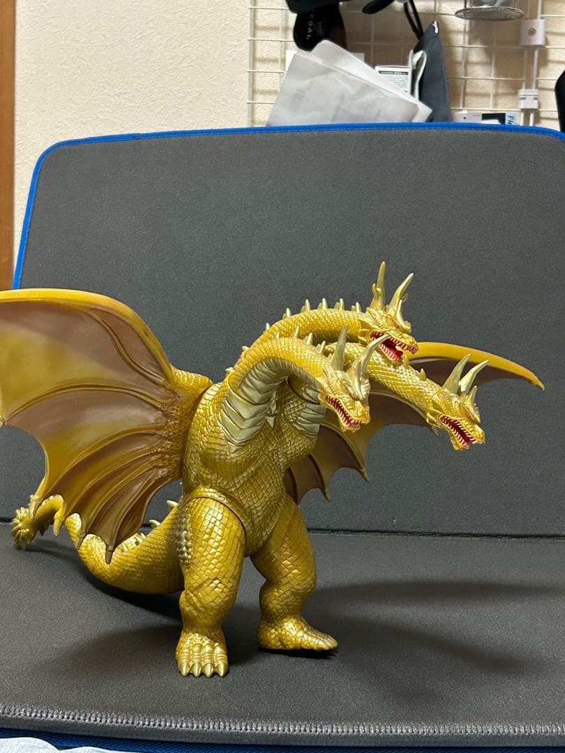 （美品）キングギドラ　平成モスラシリーズ版　大型ソフビ
