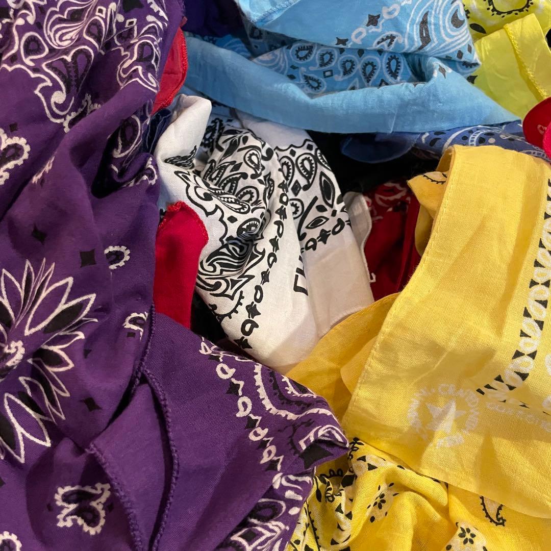 バンダナ　50枚　まとめ売り　エレファント　クッキー対　USA製　ビンテージ　①