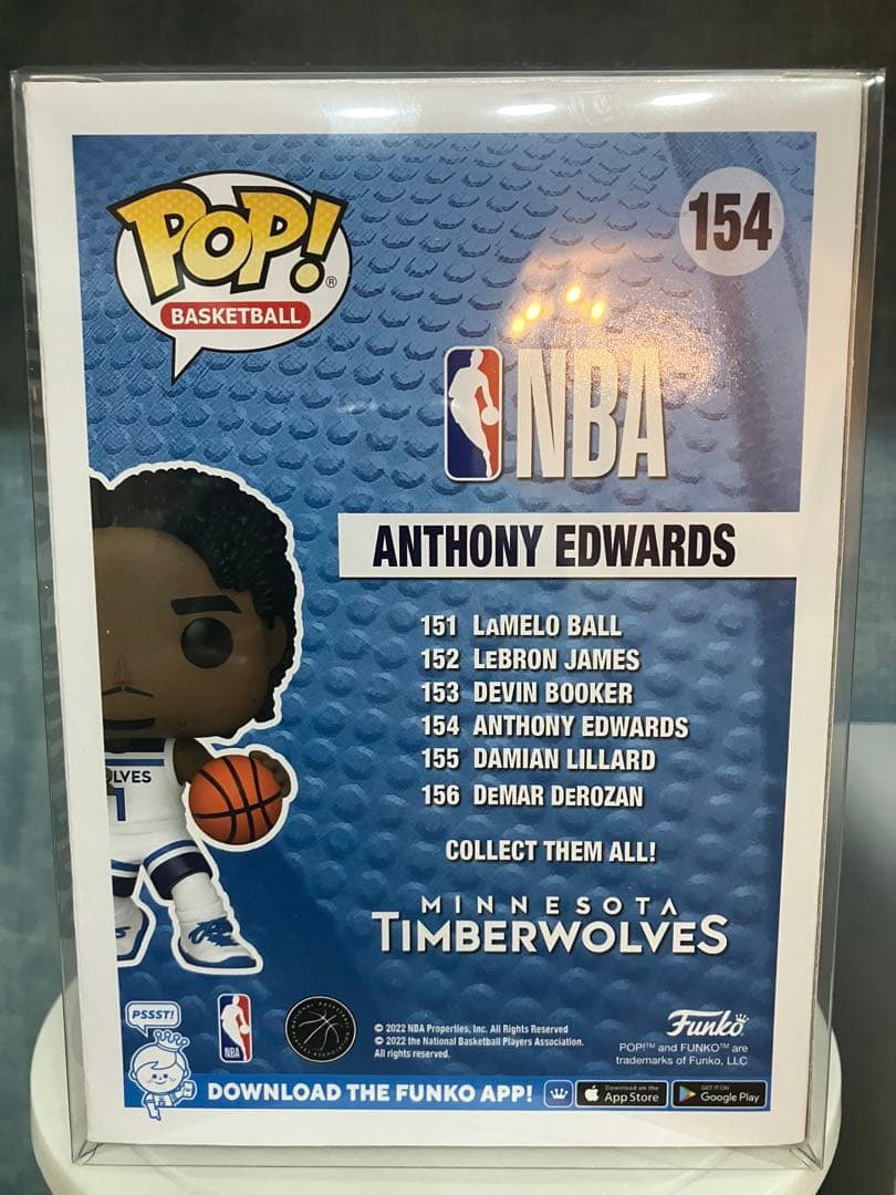 Anthony Edwards funko pop PSAサイン入り
