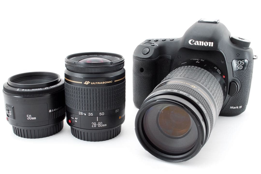 一眼レフカメラ/Canon EOS 5D MarkIII トリプルレンズセット