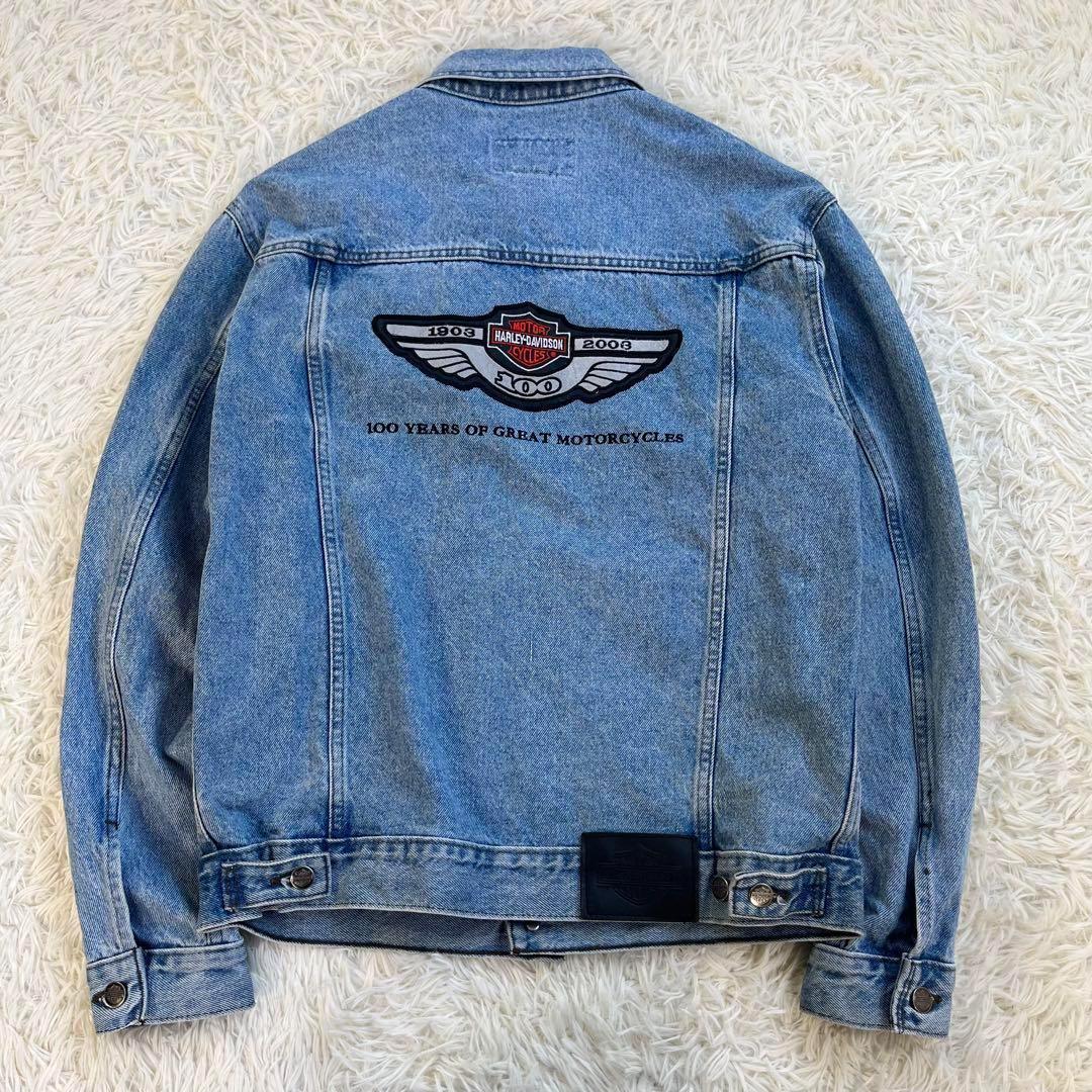 100周年モデル】ハーレーダビッドソン デニム ジャケット Gジャン ロゴ