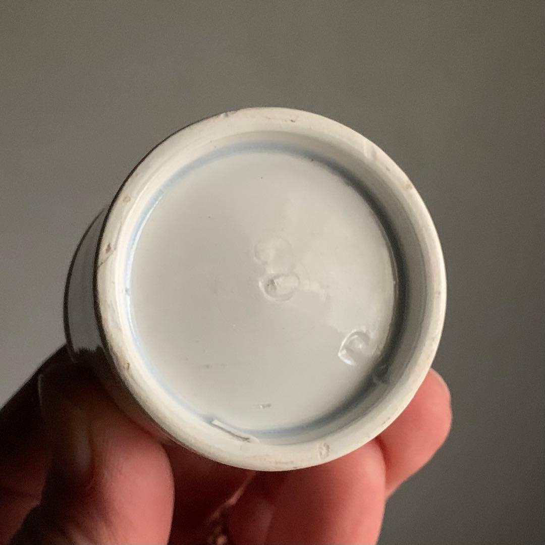 青みを帯びた 筒盃 酒器 盃ぐい呑み 古道具 アンティーク ブロカント