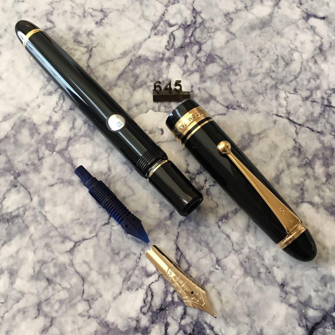 645 オーバーホール済み 万年筆 パイロットCUSTOM 743 14k G