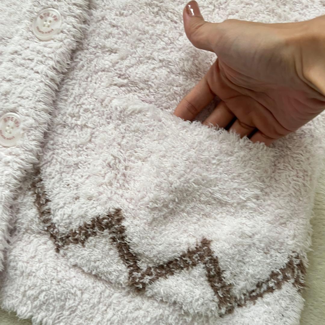 新品！ ジェラートピケ　Steiff シュタイフコラボ　カーディガン　ピンクベア