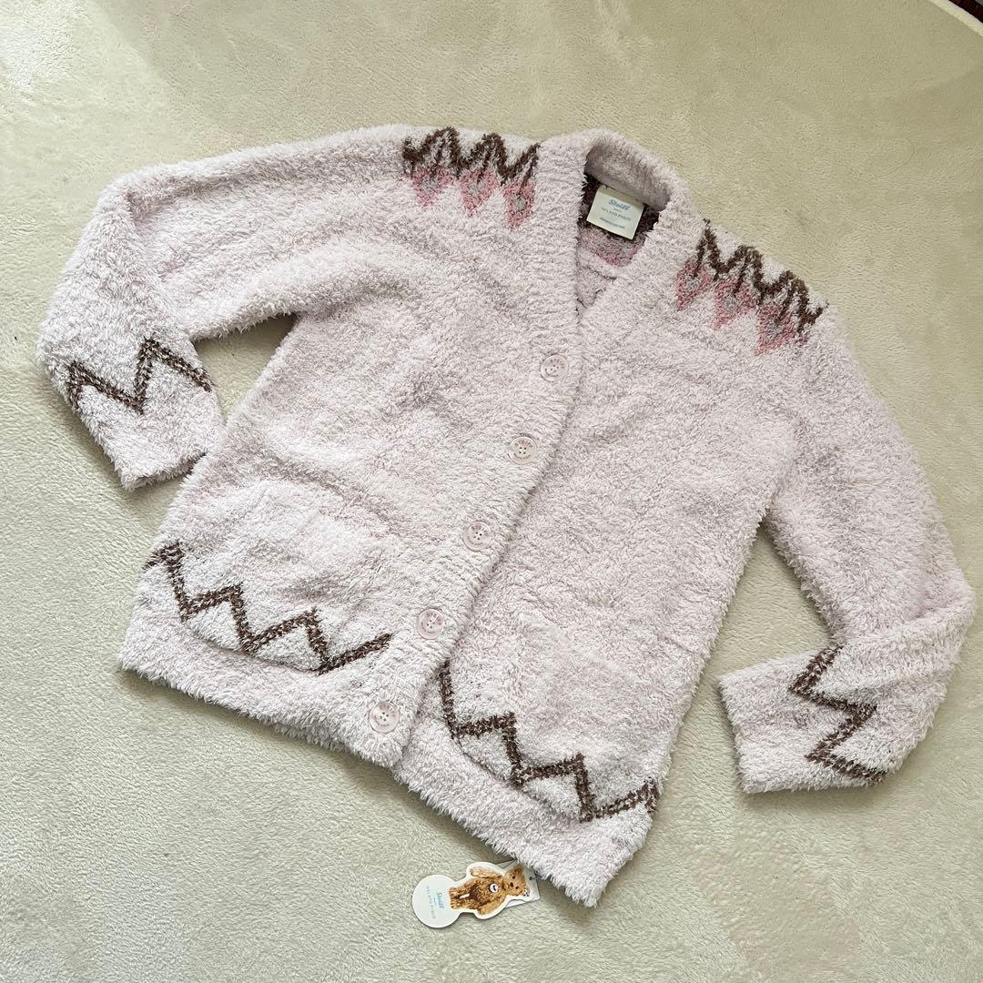 新品！ ジェラートピケ　Steiff シュタイフコラボ　カーディガン　ピンクベア