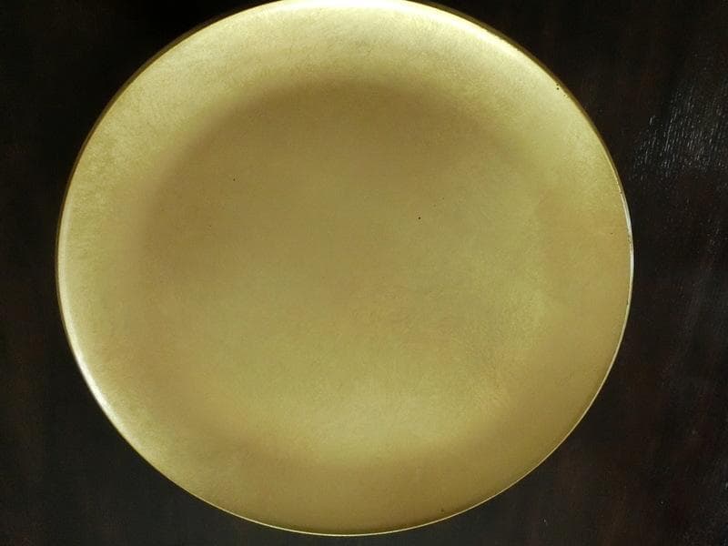 希少★金箔 銀箔　芙蓉盆　飾り皿　漆器 大皿　正雲作 料亭 38cm 2枚セット