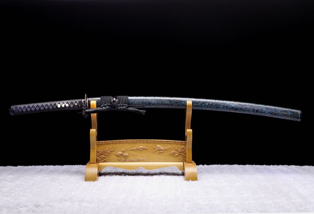 赤尾青竹 高級本格居合刀 同田貫 太刀 武蔵 大漆鞘