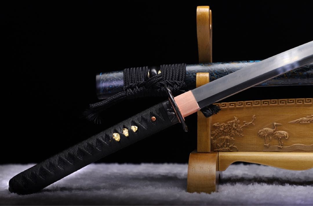 赤尾青竹 高級本格居合刀 同田貫 太刀 武蔵 大漆鞘