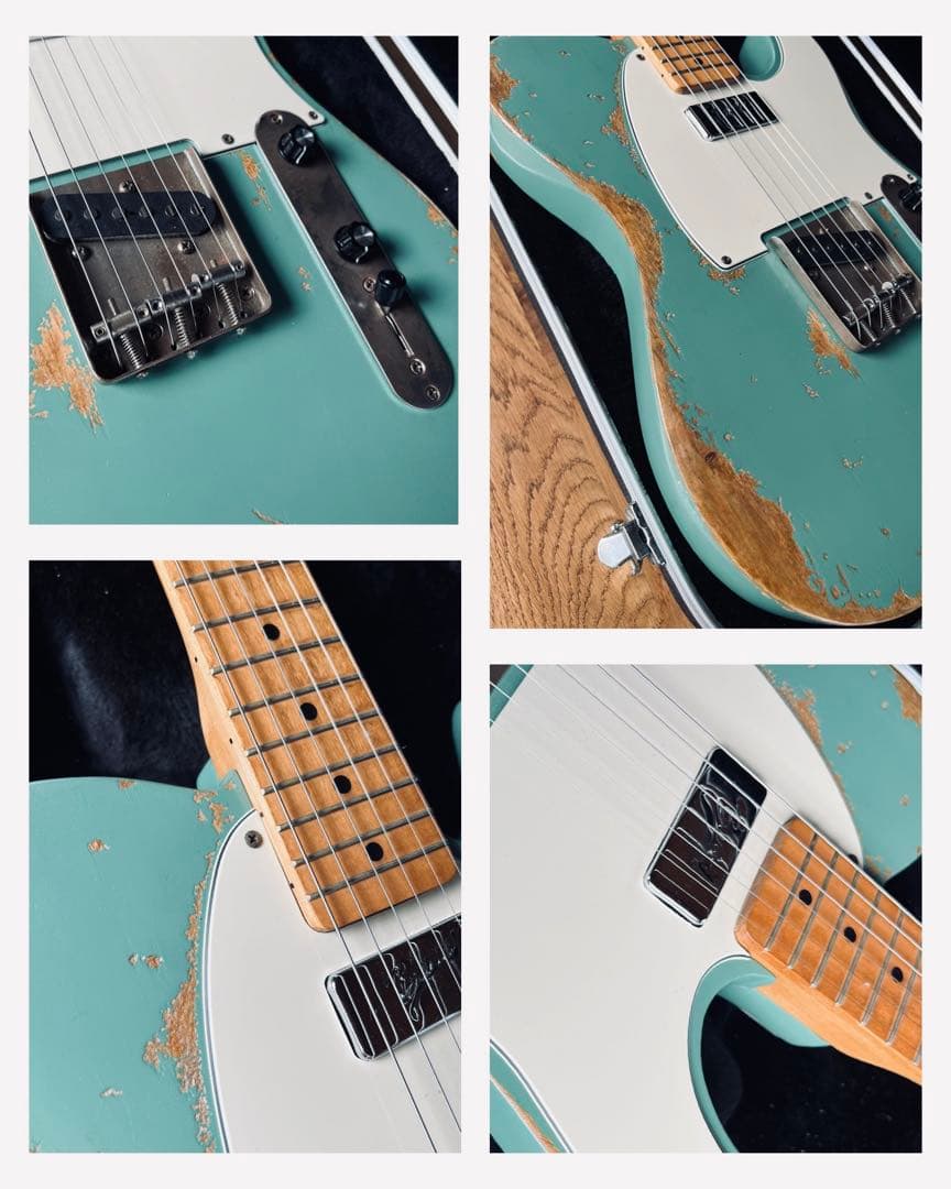 ハードレリック’59 テレキャスタータイプ 希少ピックアップ搭載 サーフグリーン