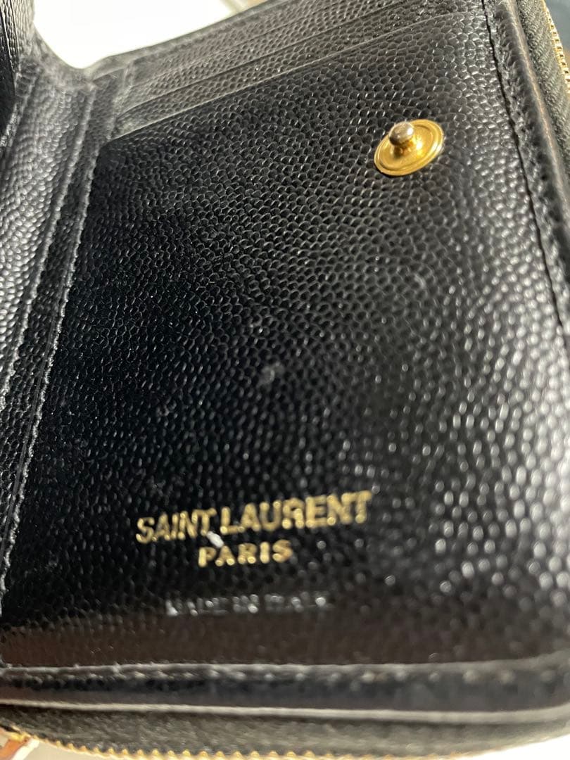 ◎SAINTS LAURENT サンローラン2つ折りコンパクト財布