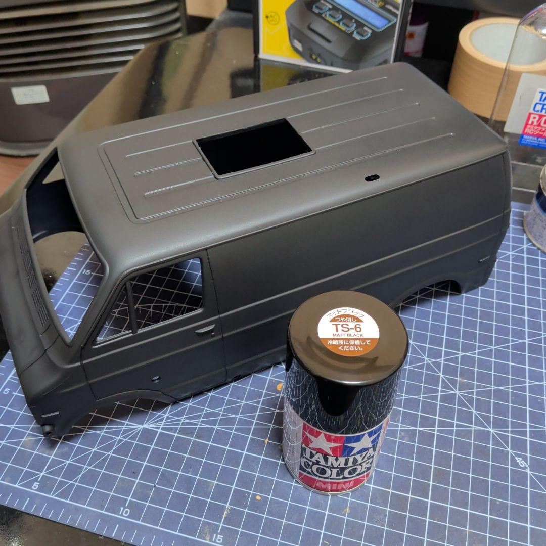 タミヤ ランチボックス ブラックエディション フルベア、サーボ、LED付き