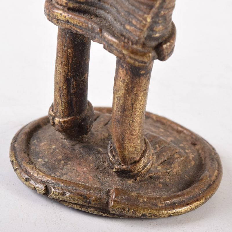 東南アジア　アフリカン美術　古銅　人物像　置物　V　7924