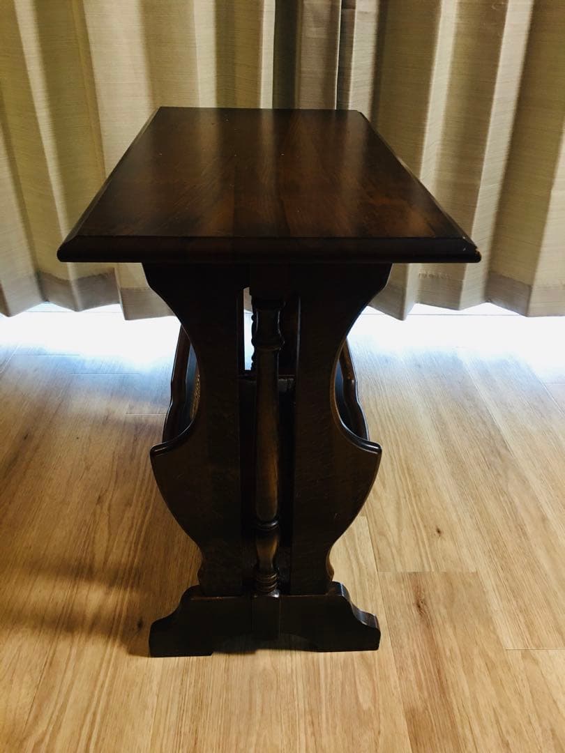 カリモク　マガジンラック　モダンアンティーク