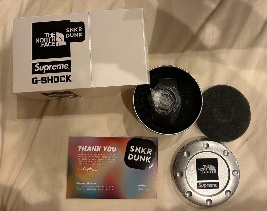 新品未使用　north face × supreme × G SHOCK