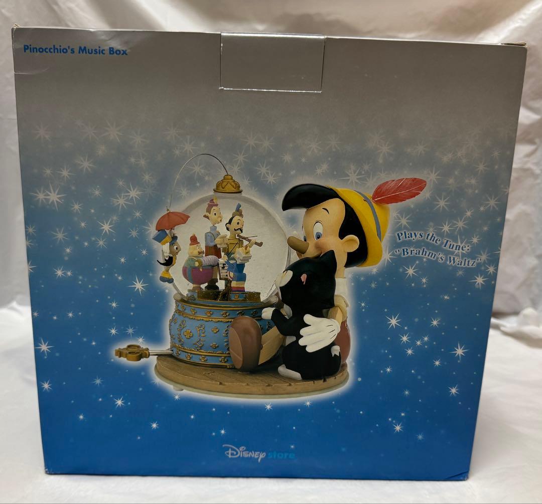 ディズニーストア ピノキオ オルゴール付きスノーグローブ
