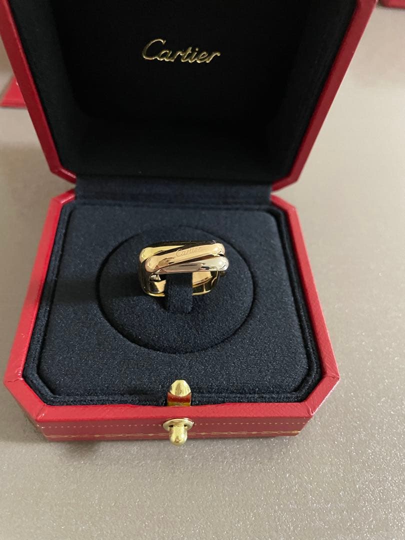 みかん様【新品】カルティエ トリニティ クッションリング クラシックモデル55号