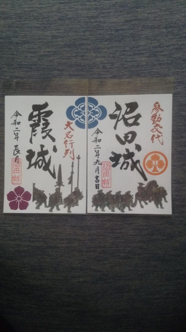 零和二年、限定沼田城御城印、タイプＢ、コロナ御城印、13枚