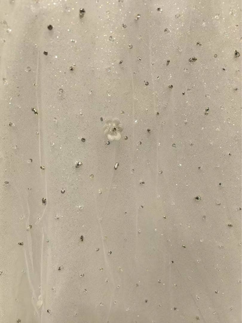 Aライン ビジュー ウェディングドレス/MINLADY BRIDE 美品☆