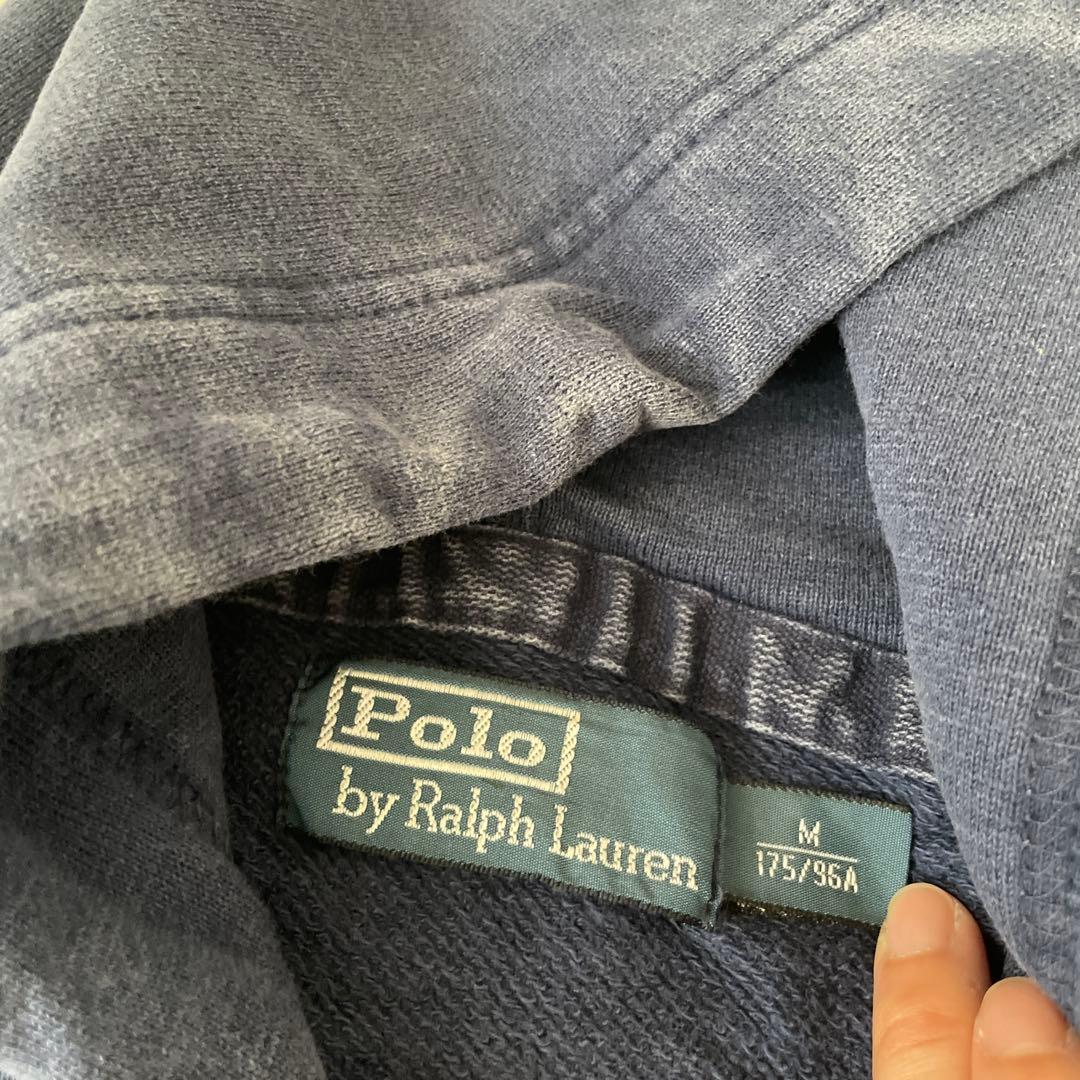Polo by Ralph Lauren ネイビー 90sジップパーカー M短丈