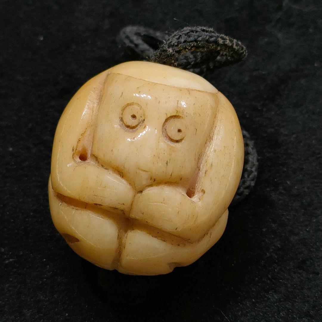 鯨歯リング 17.5〜17.8号マッコウ 抹香鯨 印材 根付け ボーン