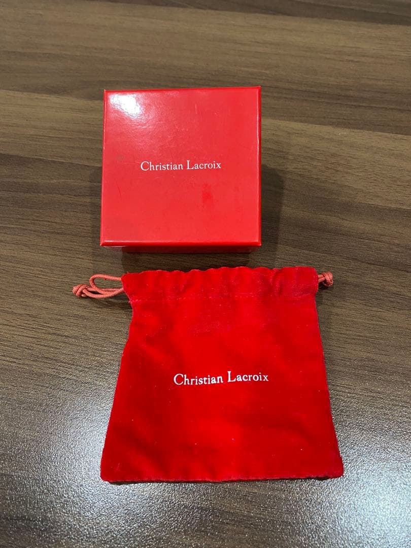 美品】Christian Lacroix ラクロワ てんとう虫 ブローチ