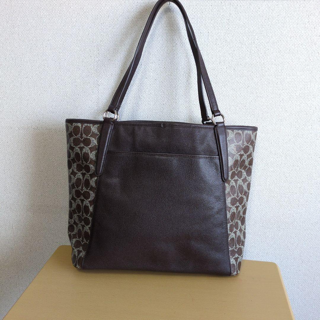 ✿未使用に近い✿　コーチ　トートショルダーバッグ　ブラウン　レザー