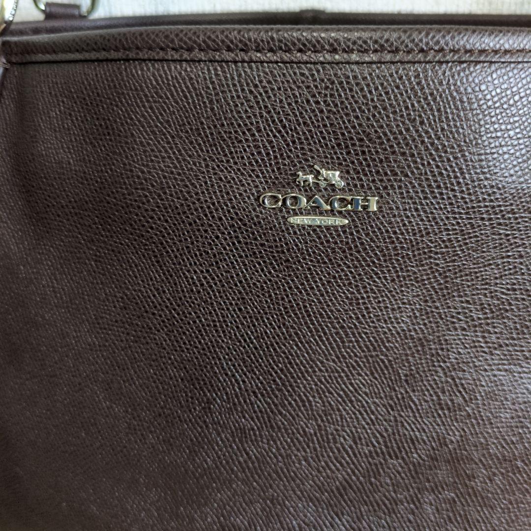 ✿未使用に近い✿　コーチ　トートショルダーバッグ　ブラウン　レザー