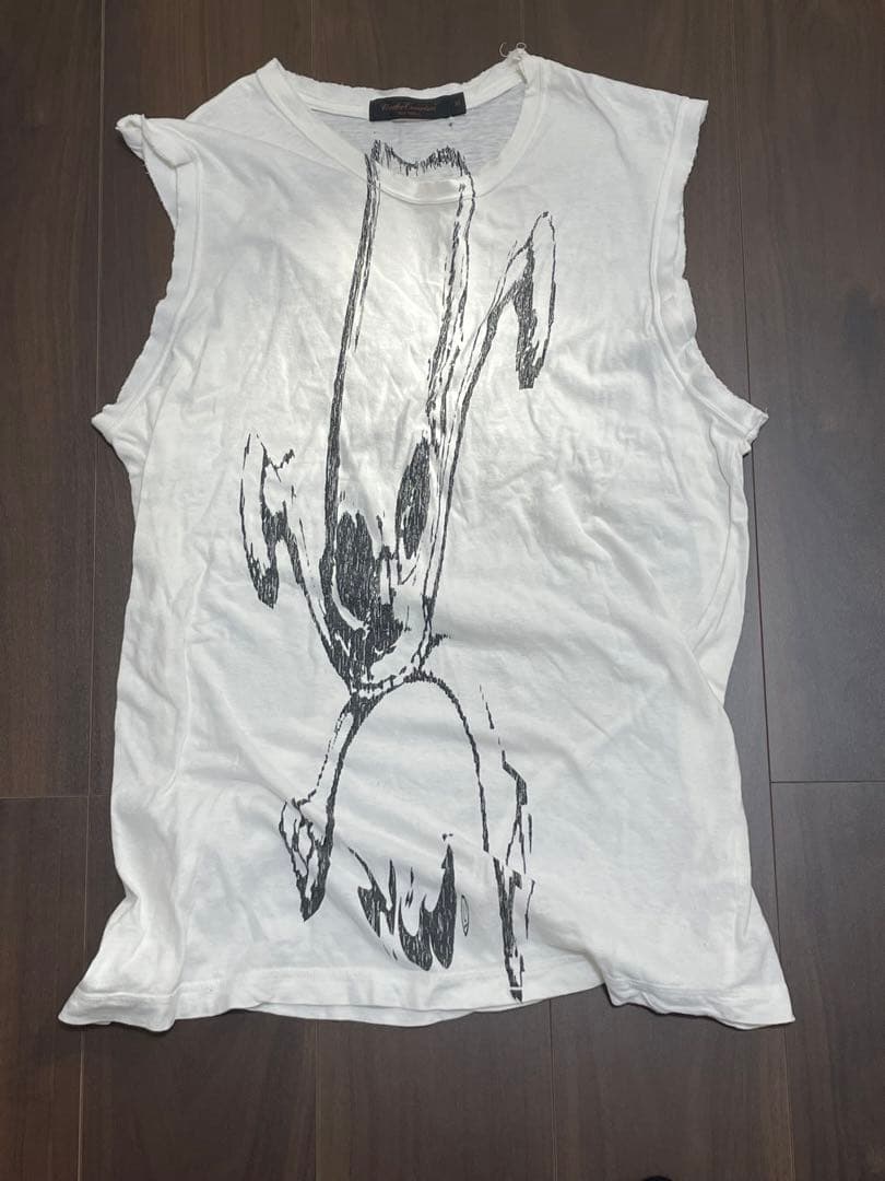 アンダーカバー Tシャツ languid 歪み M 白 アンダーカバー