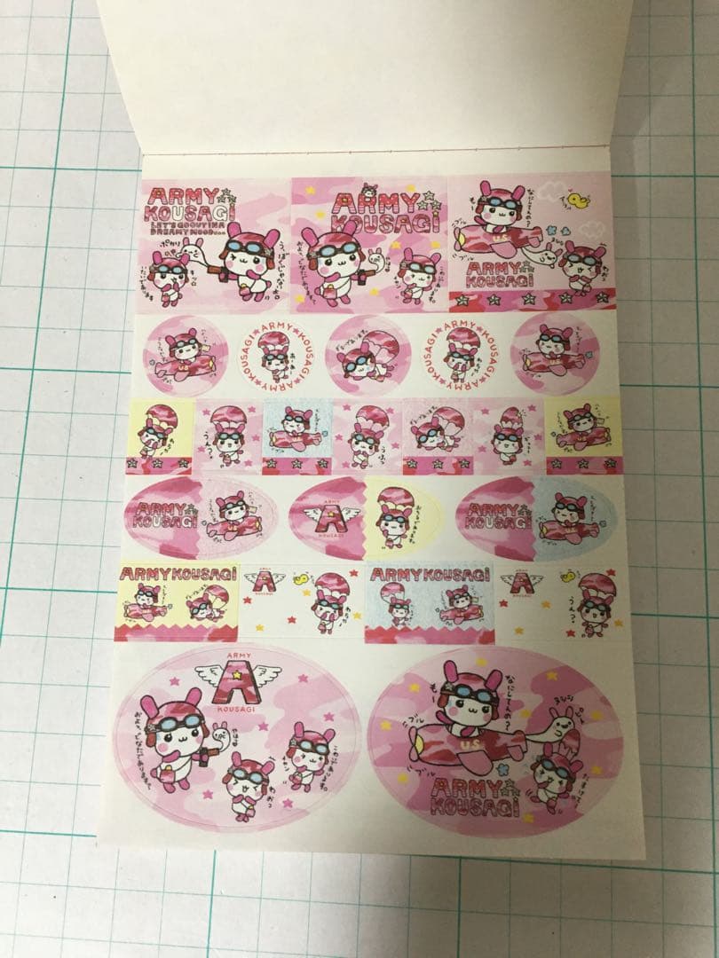 平成レトロ メモ帳 アーミーこうさぎ ARMY KOUSAGI レア クーリア