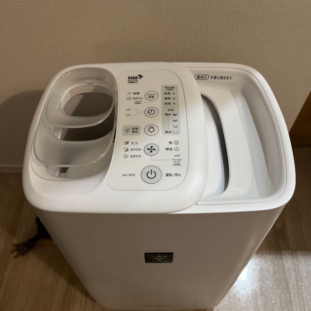 加熱気化式加湿器 SHARP HV-R75-W