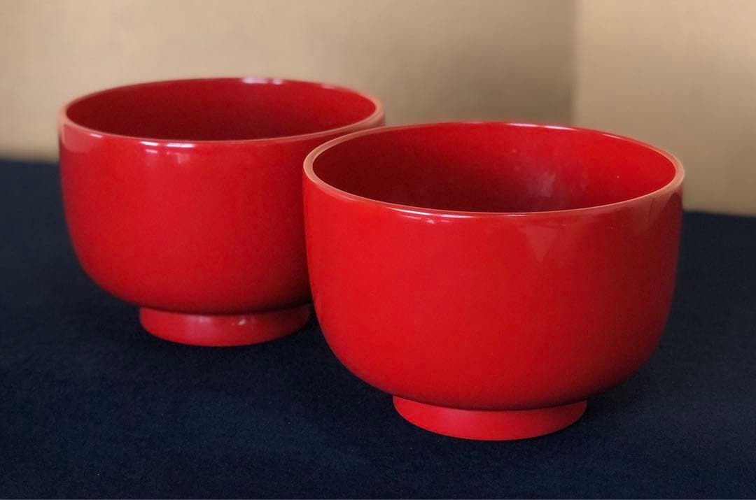 割引❗️《R》輪島塗 粥椀2客 輪島塗本店造 塗師 哲舟 共箱251014い2