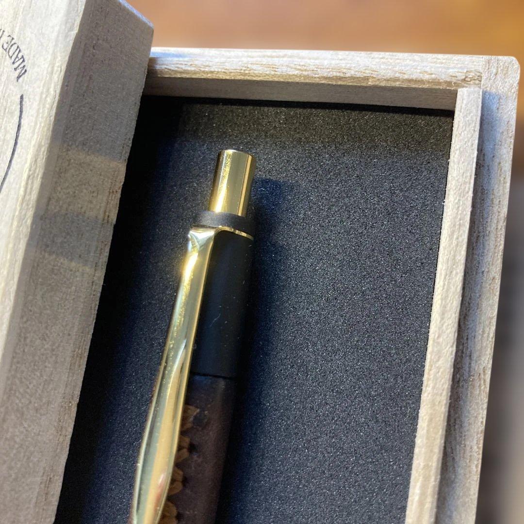 シックザール 革軸ペン プエブロ タバコ シャーペン