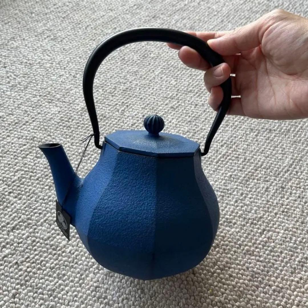 南部鉄器鉄瓶及富みやび青1L 大谷翔平