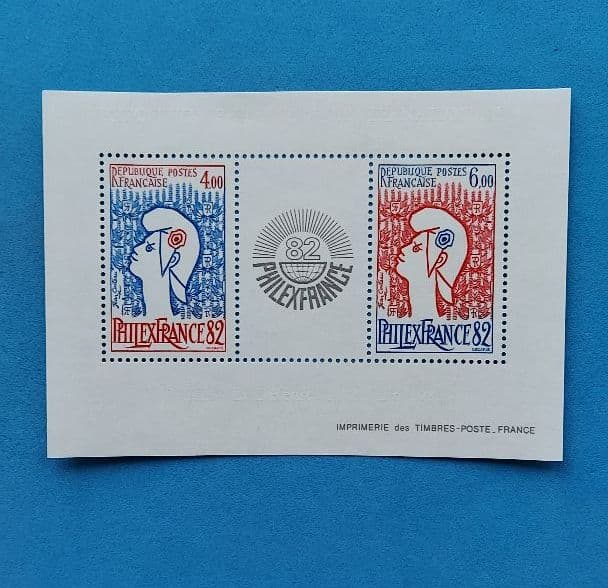 海外切手　フランス切手　パリ国際切手展　2枚連刷　小型シート　入場券　3種完