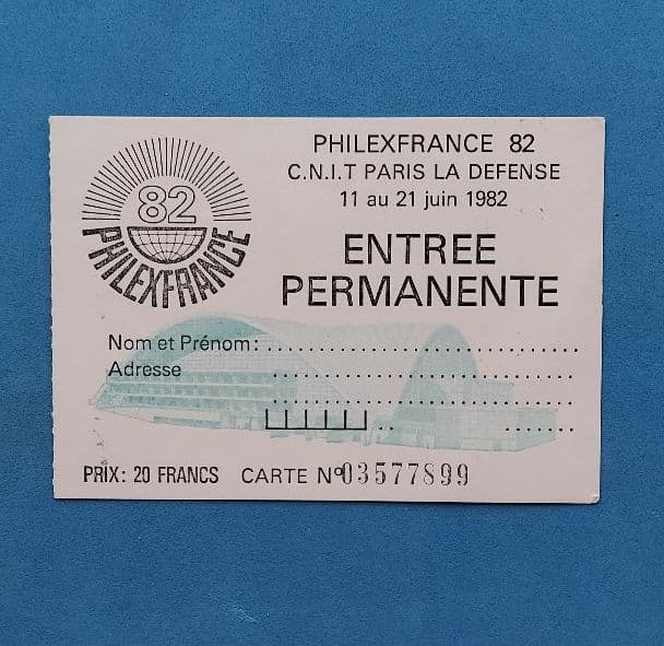 海外切手　フランス切手　パリ国際切手展　2枚連刷　小型シート　入場券　3種完