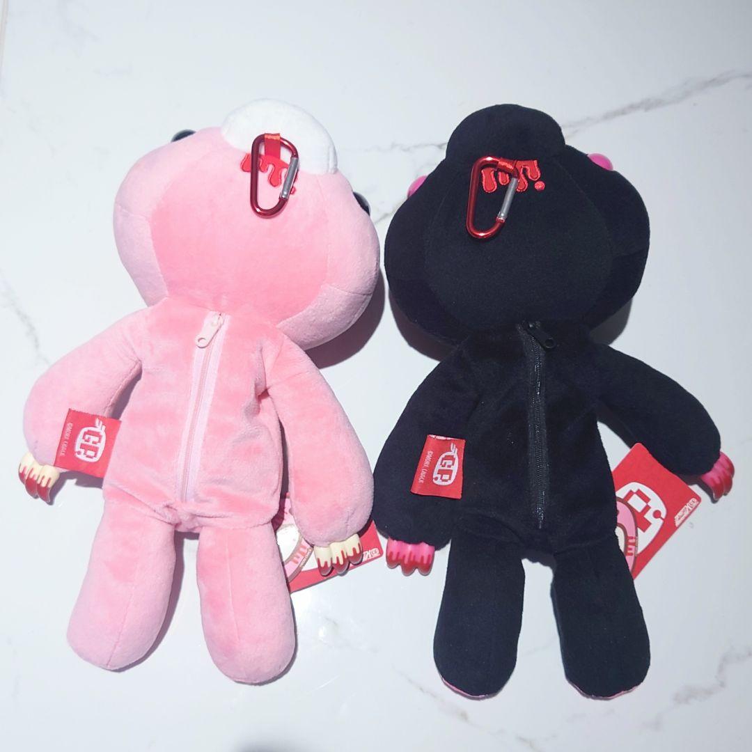 ♩*様 チャックスGP SL脱グル〜ミ〜咬筋力じまんポーチ ぬいぐるみ 【ピンク