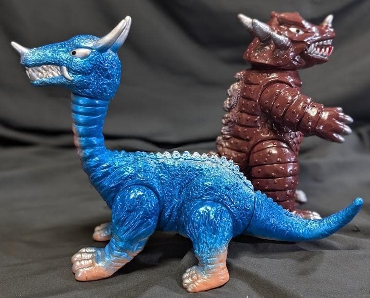 ゼロン＆ミドロン（マスダヤ復刻）「スペクトルマン」登場怪獣ソフビ2