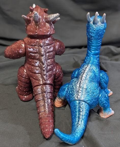 ゼロン＆ミドロン（マスダヤ復刻）「スペクトルマン」登場怪獣ソフビ2