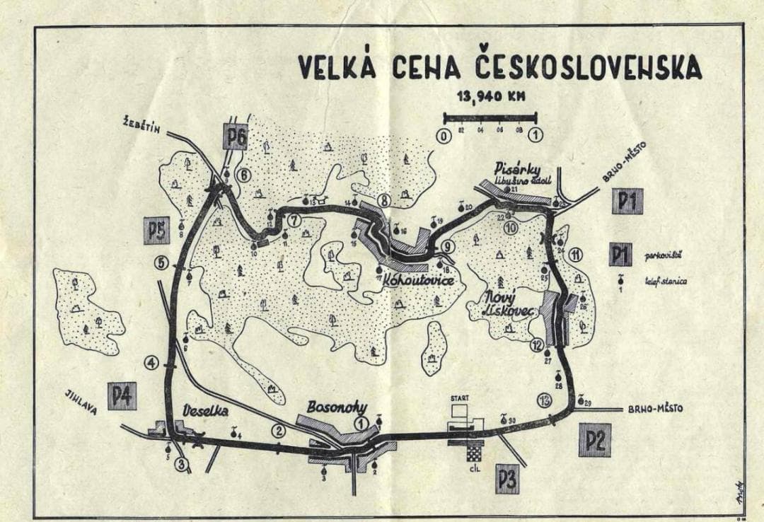 激レア/MotoGPチェコグランプリの前身レース首掛/DKW/ブラハム フォード