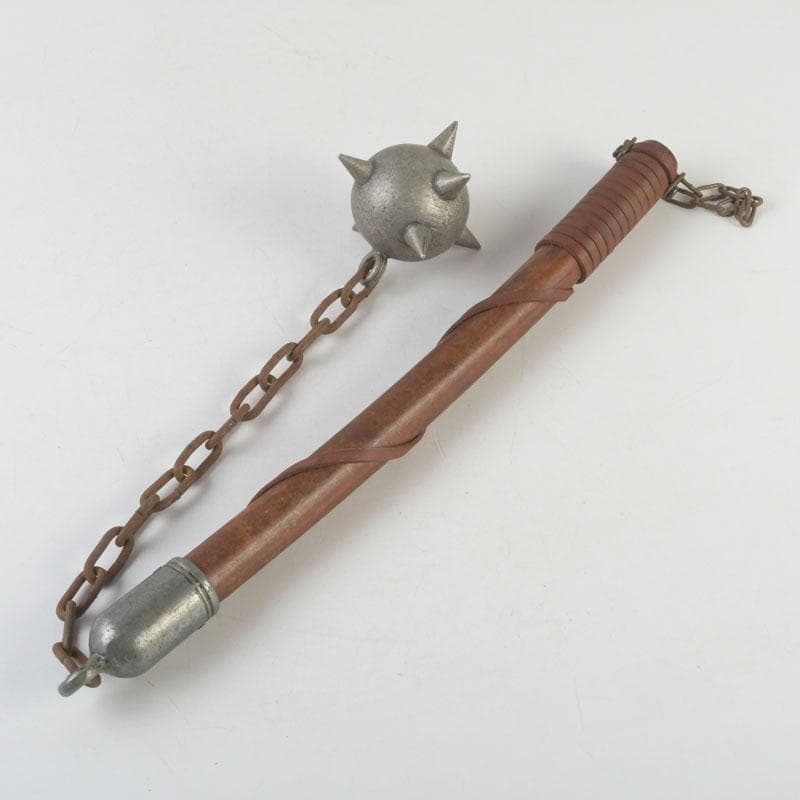 アンティーク　銅製　武具　モーニングスター　朝星棒　装飾品　N　9360