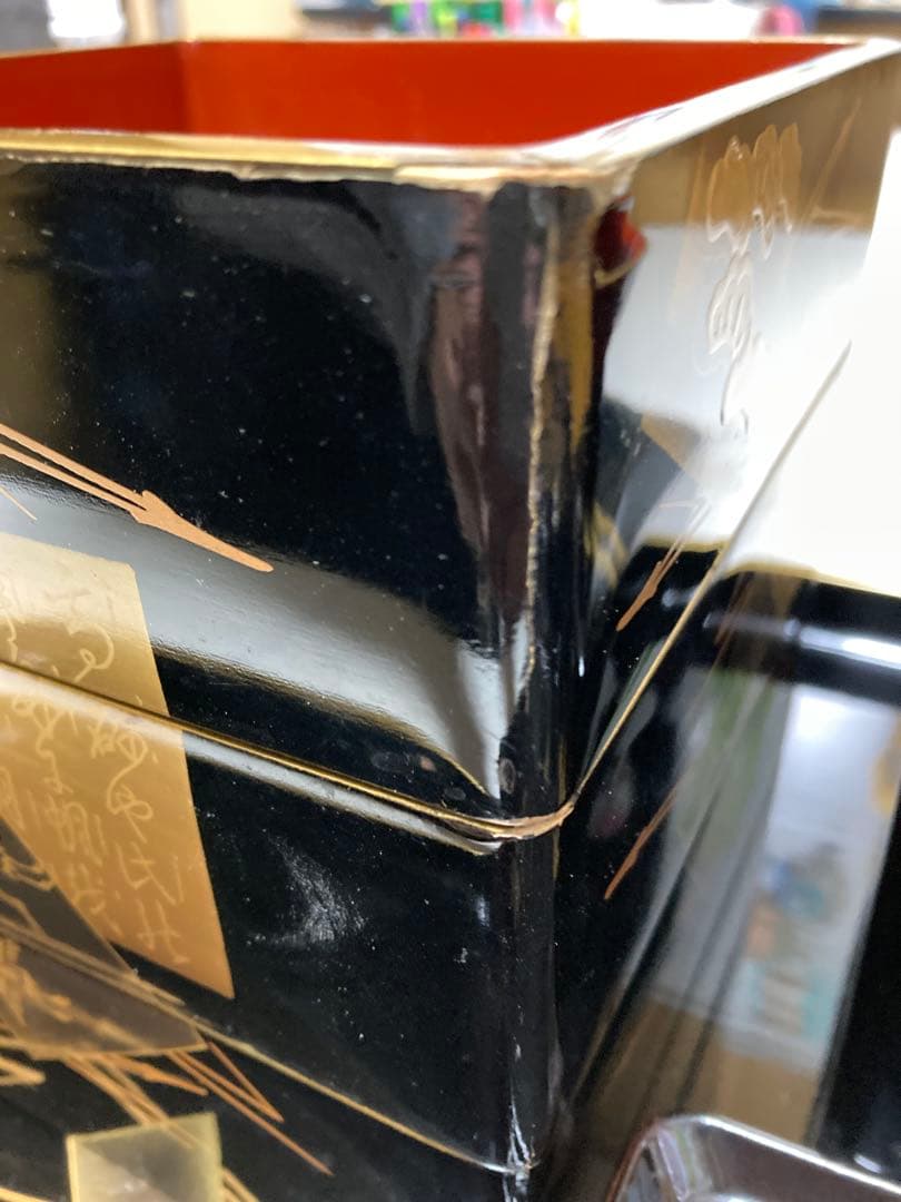 【貴重】重箱 四段重 お屠蘇 御膳セット 塗り 漆器